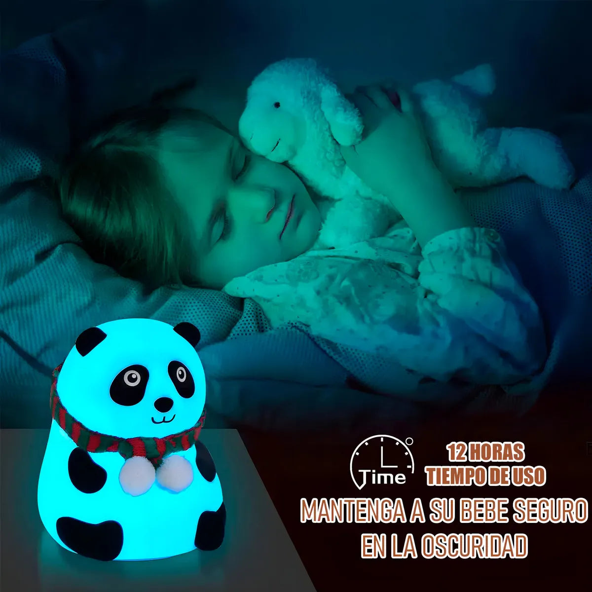 🐼 Lámpara LED Panda Recargable