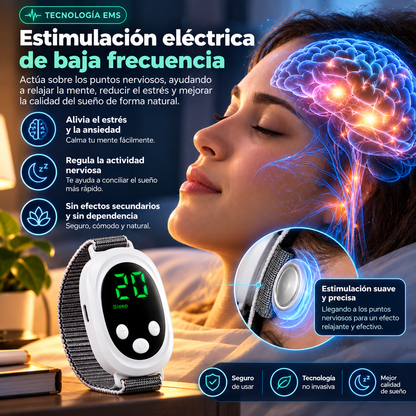 🌙 SleepCalm Pro™ – Dispositivo Inteligente de Relajación para Dormir
