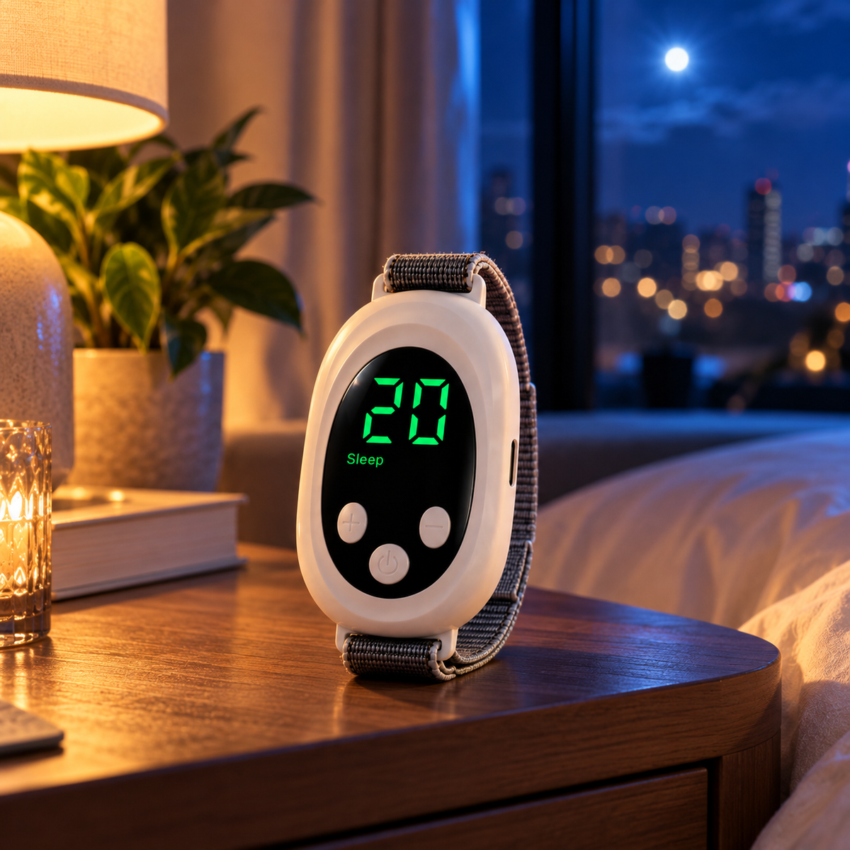 🌙 SleepCalm Pro™ – Dispositivo Inteligente de Relajación para Dormir
